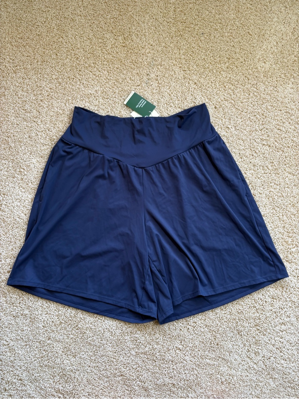 NWT Halara SoftlyZero Airy 2-in-1 Flowy Shorts Navy Blue 2X